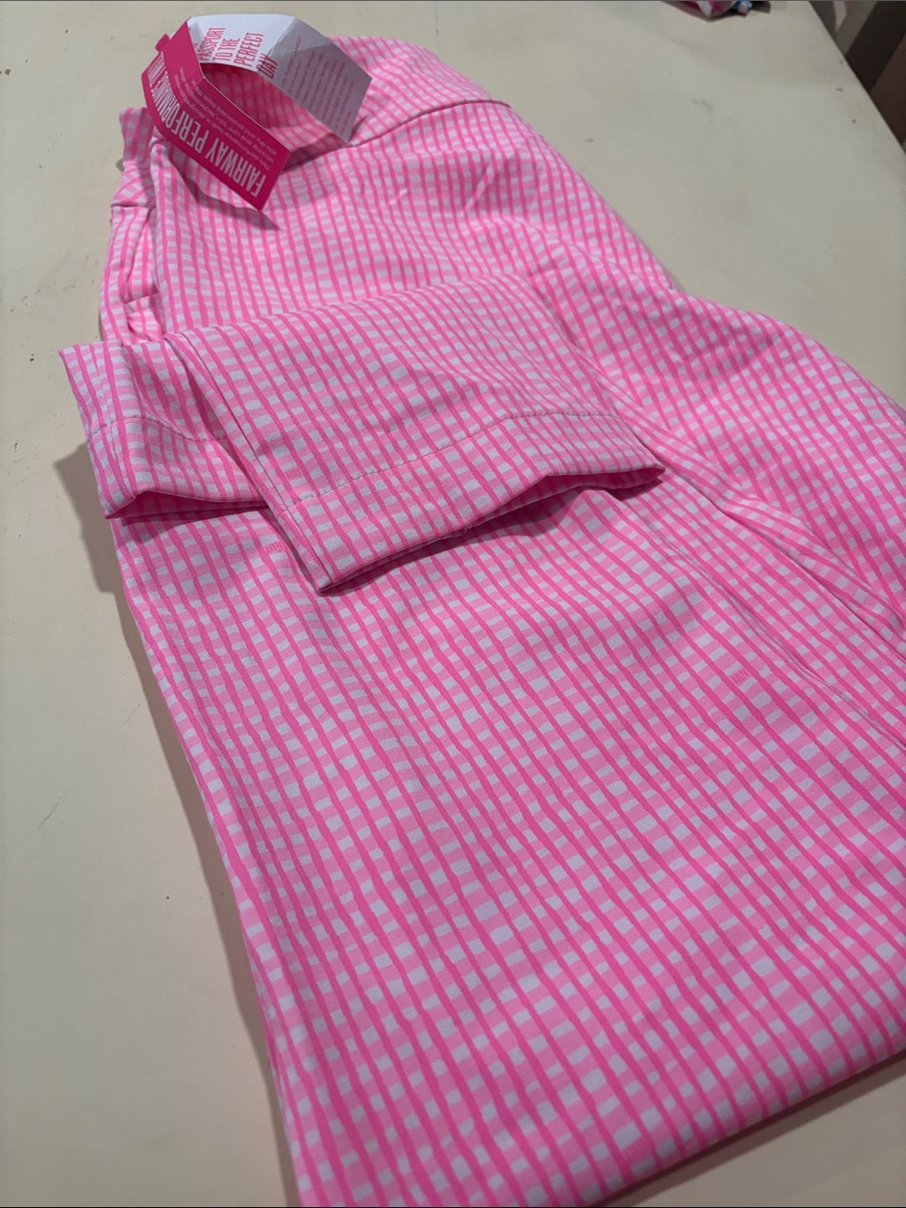 Lilly Pulitzer Aqua Floral Pants & Hot Pink Check Pants NWT Corso pants bundle - Picture 4 of 4